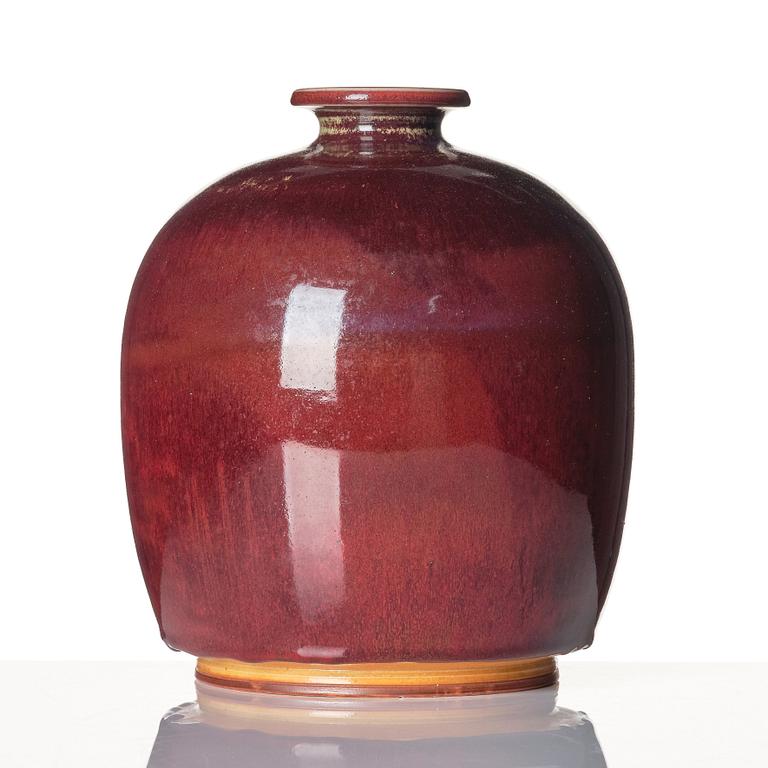 Berndt Friberg, a stoneware vase, Gustavsberg studio, Sweden 1968.