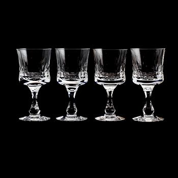 RÖDVINSGLAS, 12 st, "Prince", Göran Wärff, Kosta.