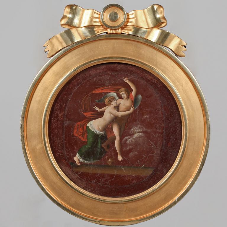 OKÄND KONSTNÄR, olja på duk, omkring år 1800.