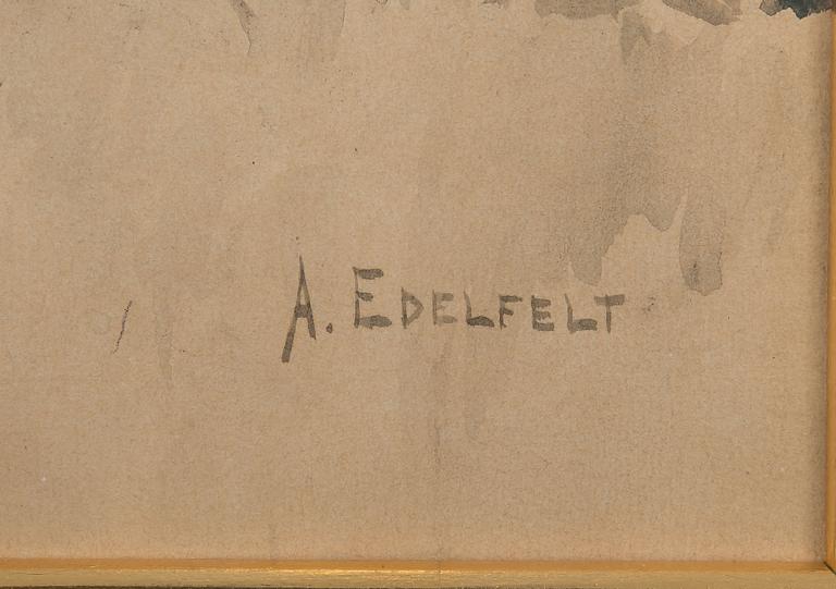 Albert Edelfelt, FLICKA I TRÄDGÅRDEN.