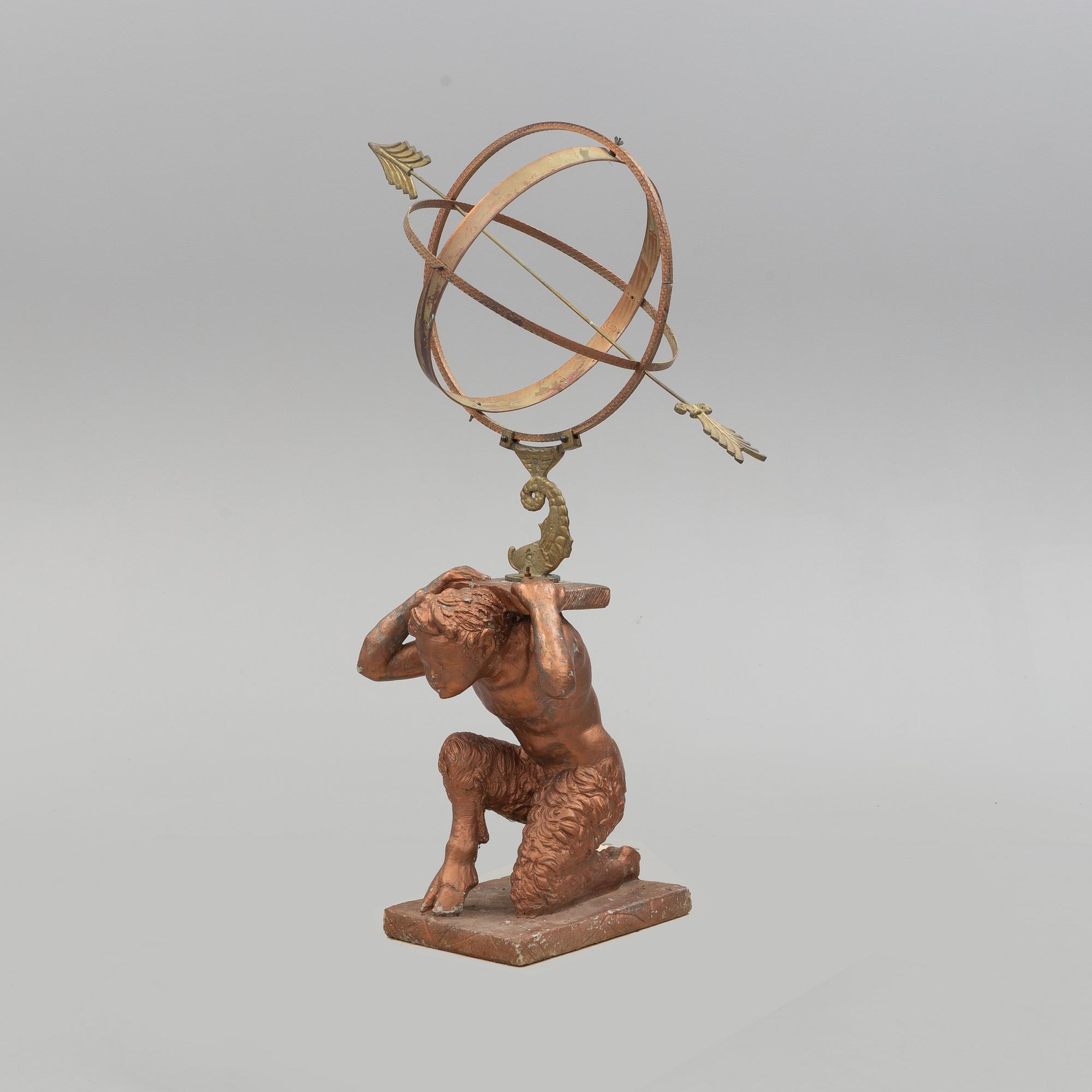GINO MANCA, a concrete sculpture/pedestal, signed and dated 1971.