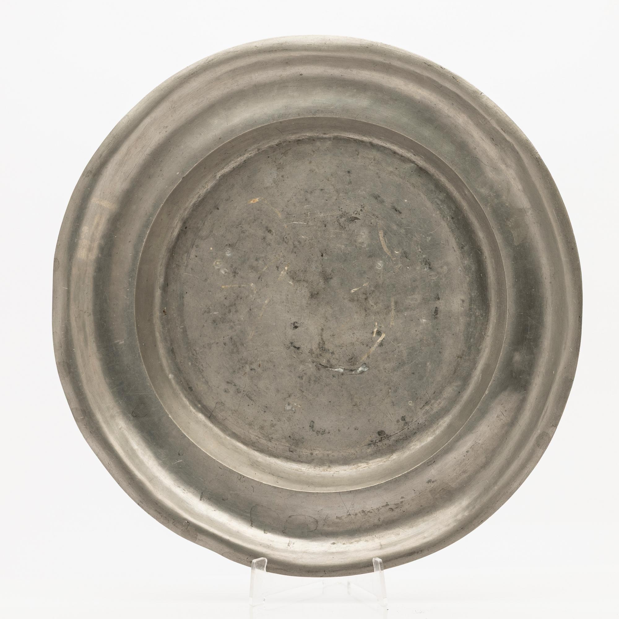 Johan Fredrik Werrenrath, bowl, pewter, Lund, 1868.