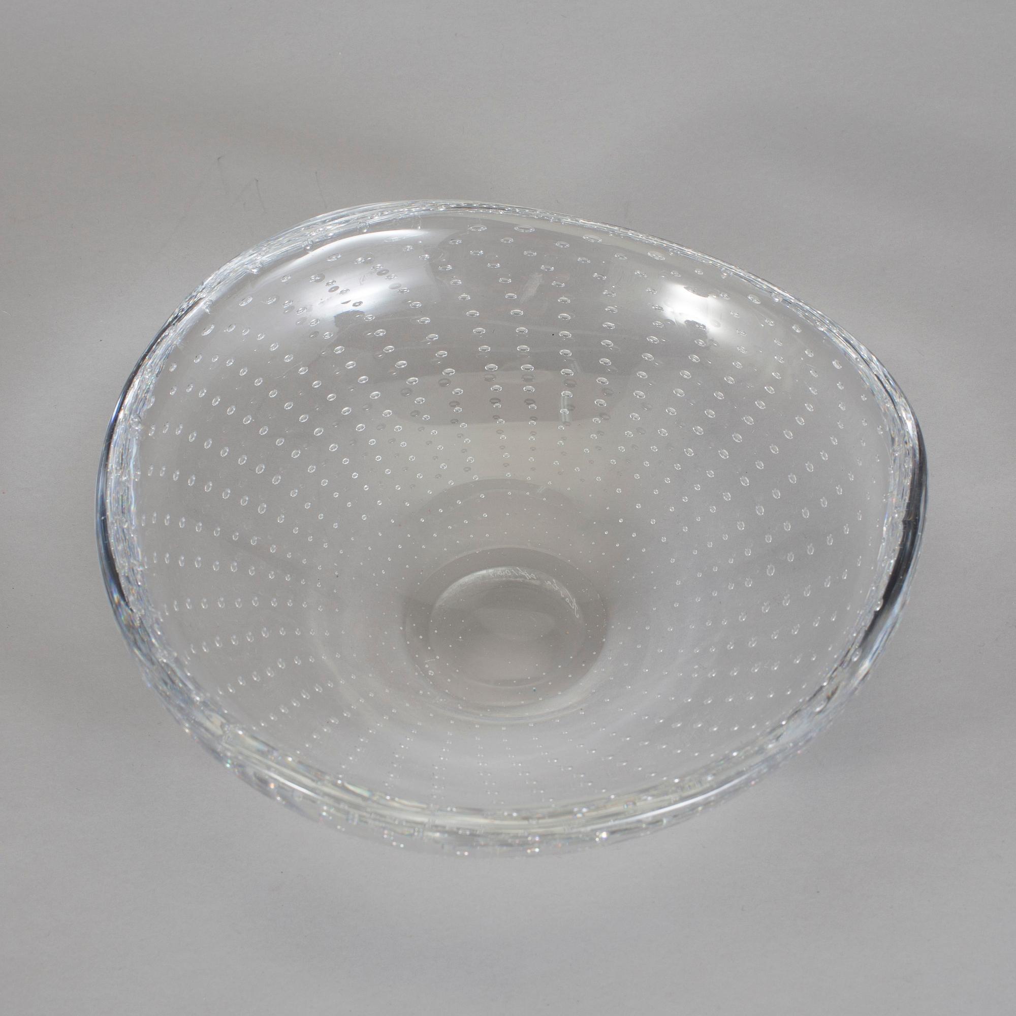 SKÅLFAT, glas, Vicke Lindstrand, Kosta.