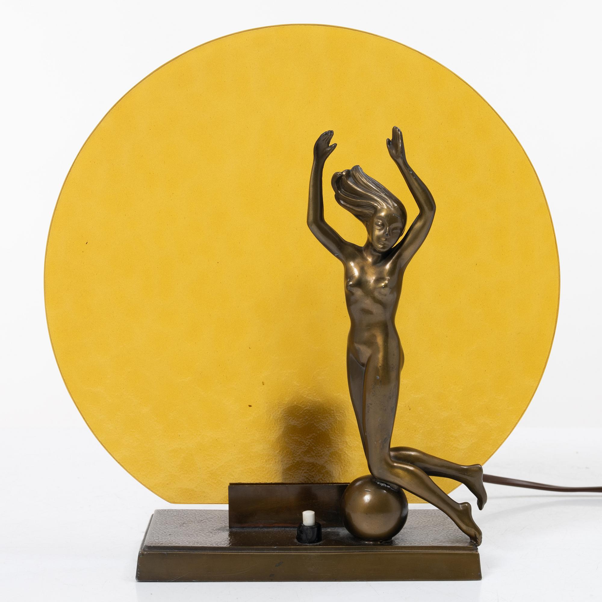 A table lamp, Stjärnmetall, 1920s/30s.