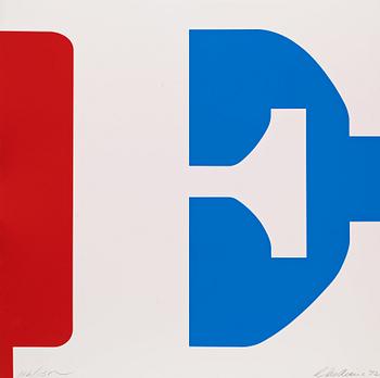 Robert Indiana, "Four panel love".