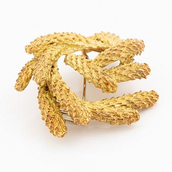 Brosch Hermès 18K guld i form av krans.
