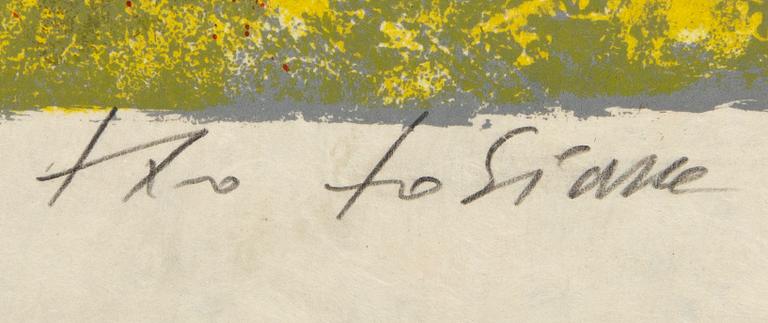 Theo Tobiasse, lithograph in colours signed and numbered 39/150.