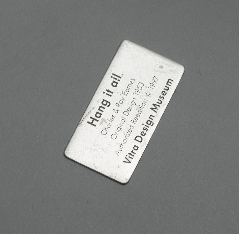 KLÄDHÄNGARE. "Hang it all", Charles & Ray Eames, Vitra design Museum 1997.