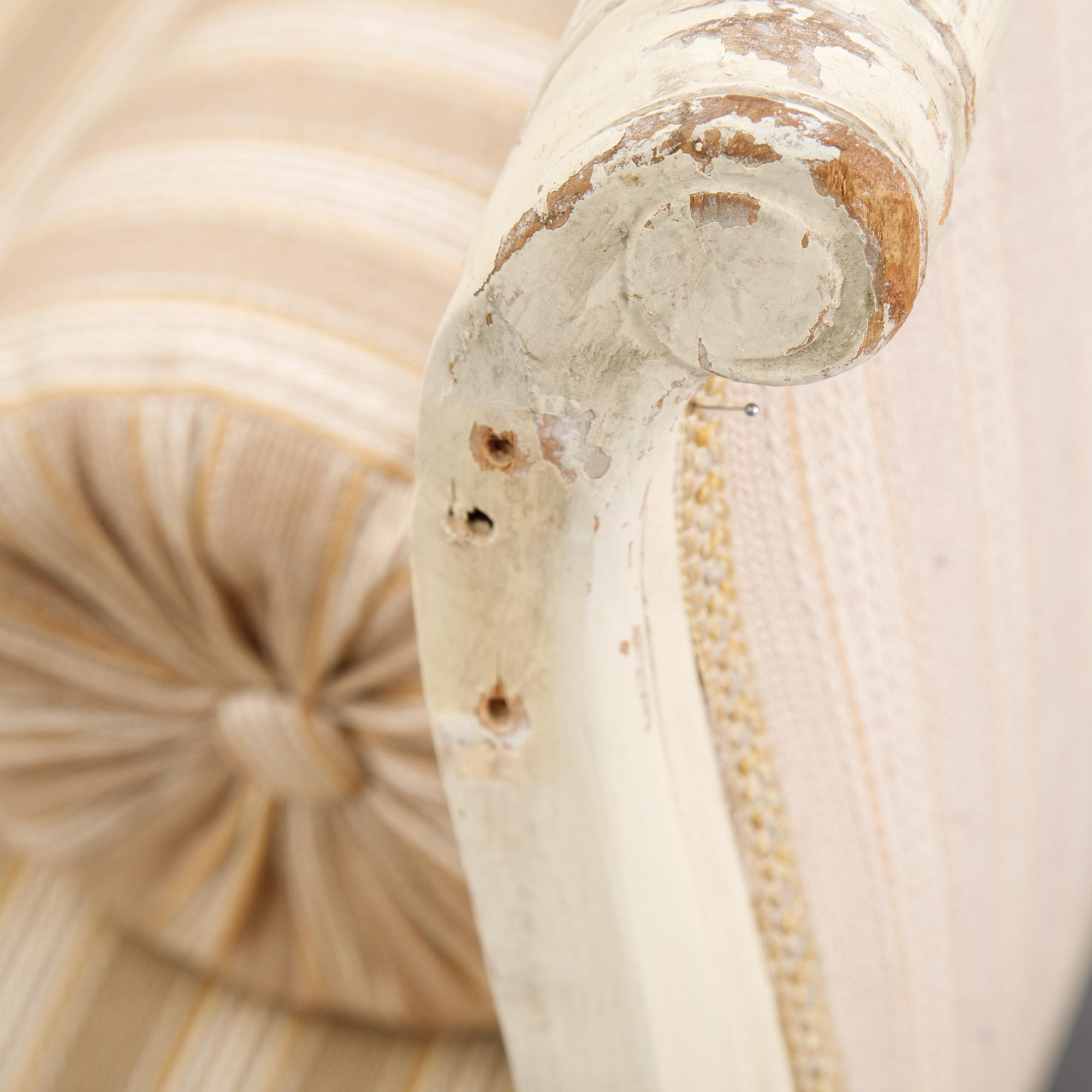 A Gustavian sofa, secondhalf of the 18th Century.