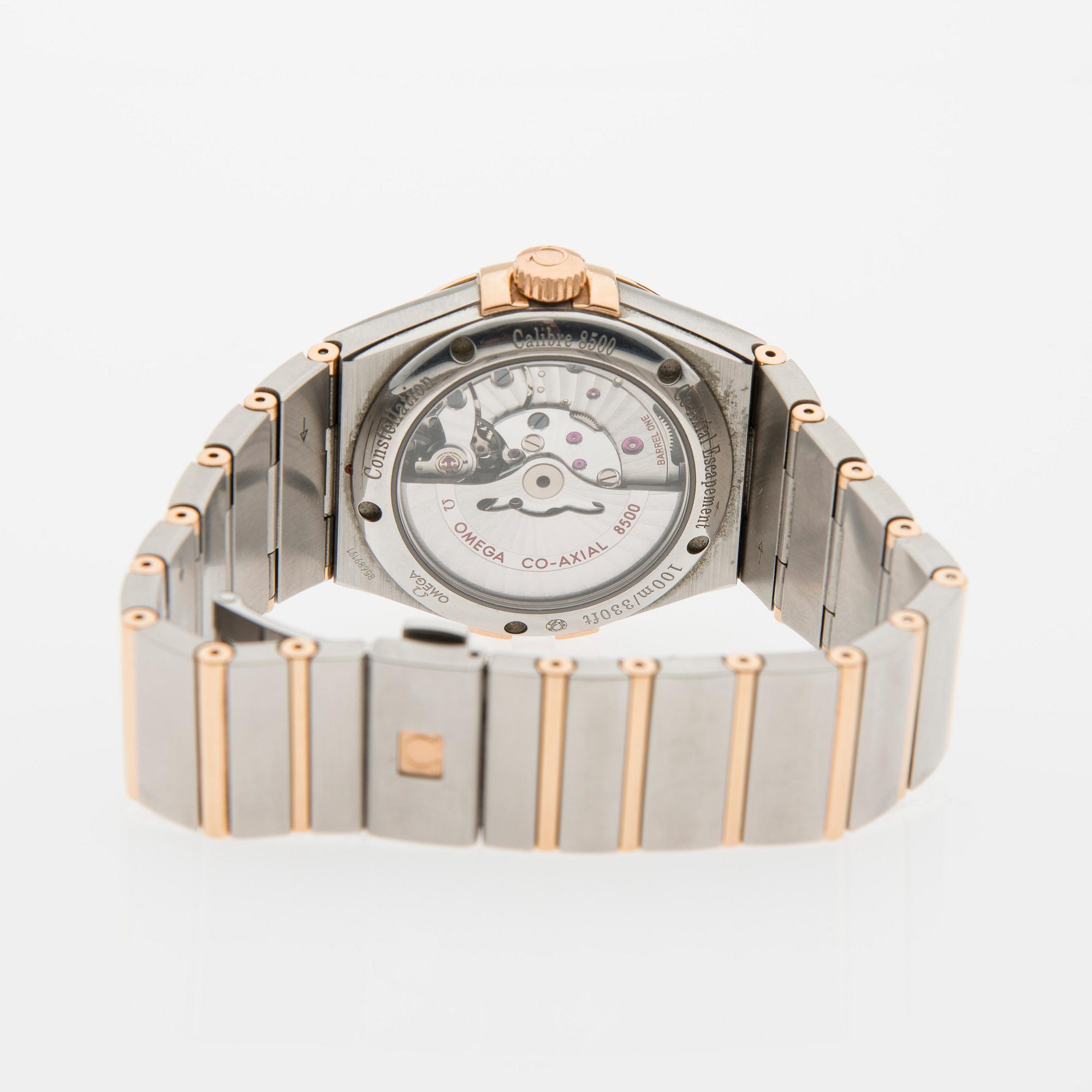 ARMBANDSUR, herr, Omega Constellation Co-Axial Chronometer.