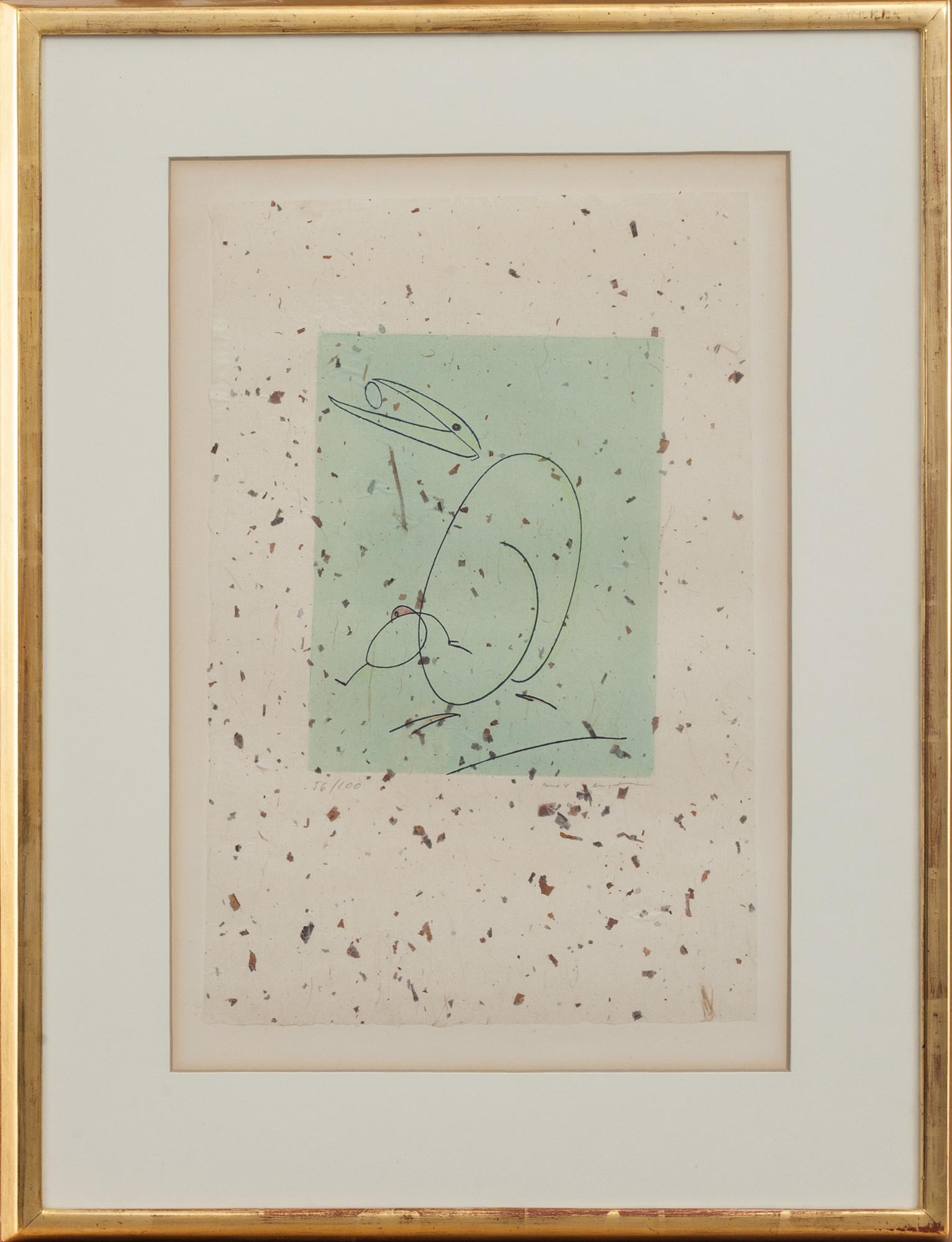 MAX ERNST, färgetsning. Numrerad 56/100 och signerad.