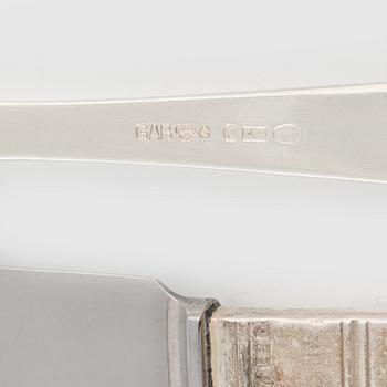 A Swedish Silver Cutlery, "Rosenholm", Jacob Ängman, GAB, including Stockholm 1951 (158 pieces).