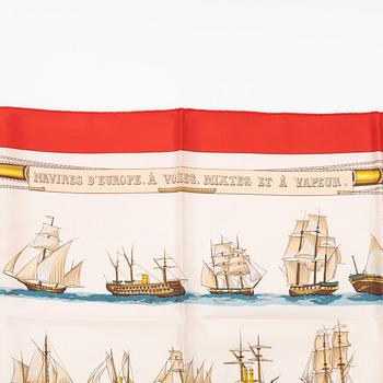 Hermès, scarf, "Navires d'Europe à Voiles, Mixtes et à Vapeur".