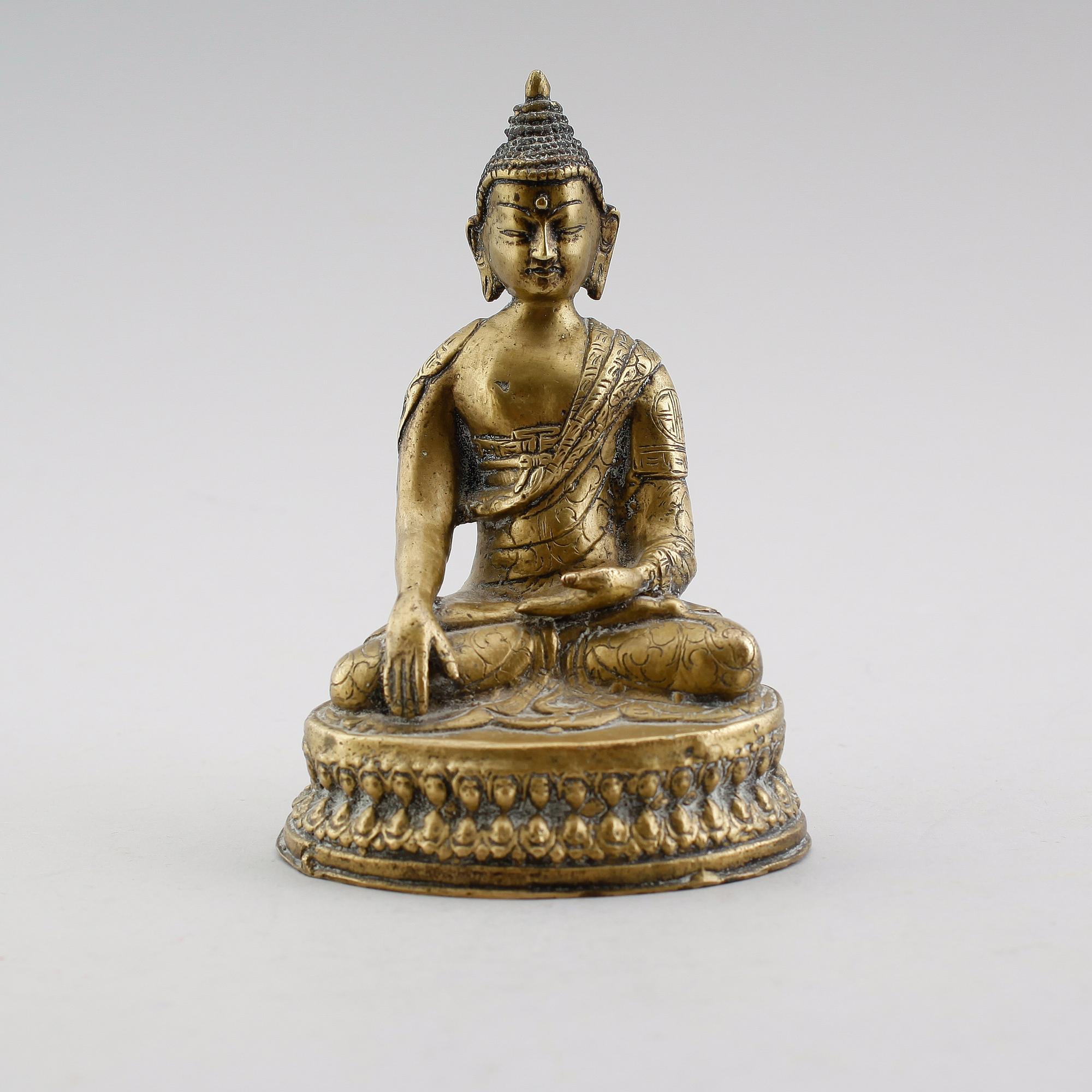 FIGUR, buddha, 1800-/1900-tal.