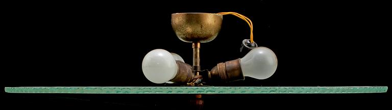 TAKLAMPA, art deco, 1900-talets första hälft. H 20.