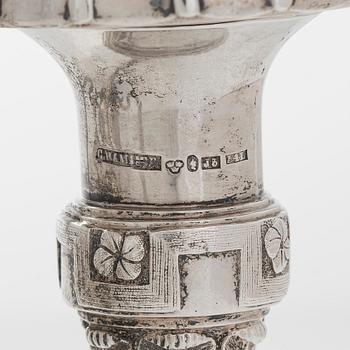 Christian Hammer, kandelabrar, ett par, silver, Stockholm 1854-1863.