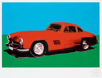 271. Andy Warhol, Cars Mercedes 300 SL Gulwing.