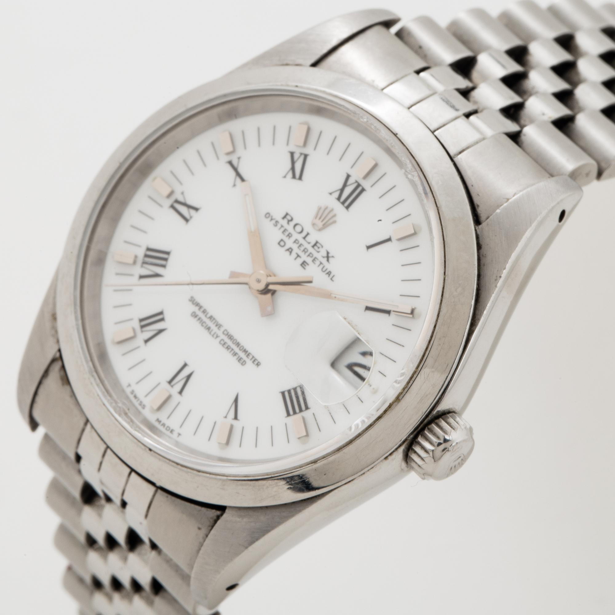 Rolex, Oyster Perpetual Date, Chronometer, armbandsur, 34 mm.