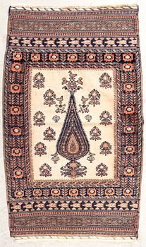 Carpet Baluch old partly flat weave, 127x78 cm.