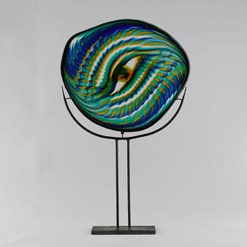 BENGT HEINTZE, a glass sculpture, signed and dated 1971.