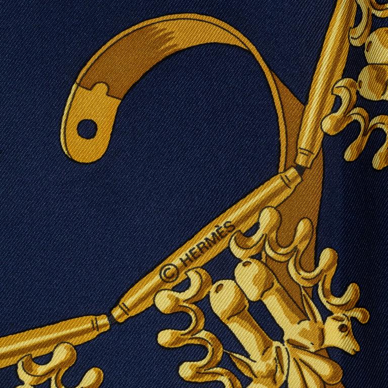 Hermès, scarf, "Les Cavaliers d'Or".