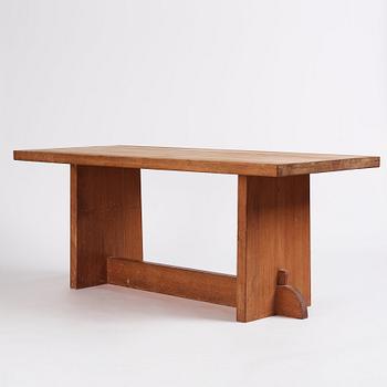 Axel Einar Hjorth, a stained pine 'Lovö' table, Nordiska Kompaniet, Sweden 1930s.