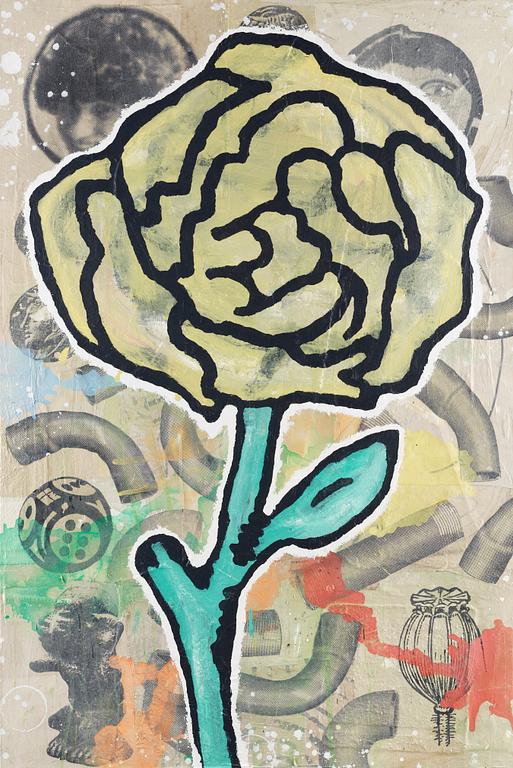Donald Baechler, "Yellow Flower".