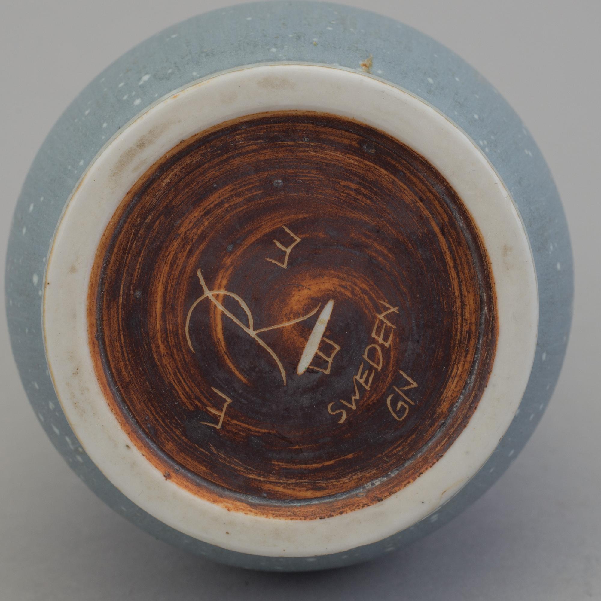 3 stoneware vases by Gunnar Nylund for Rörstrand.