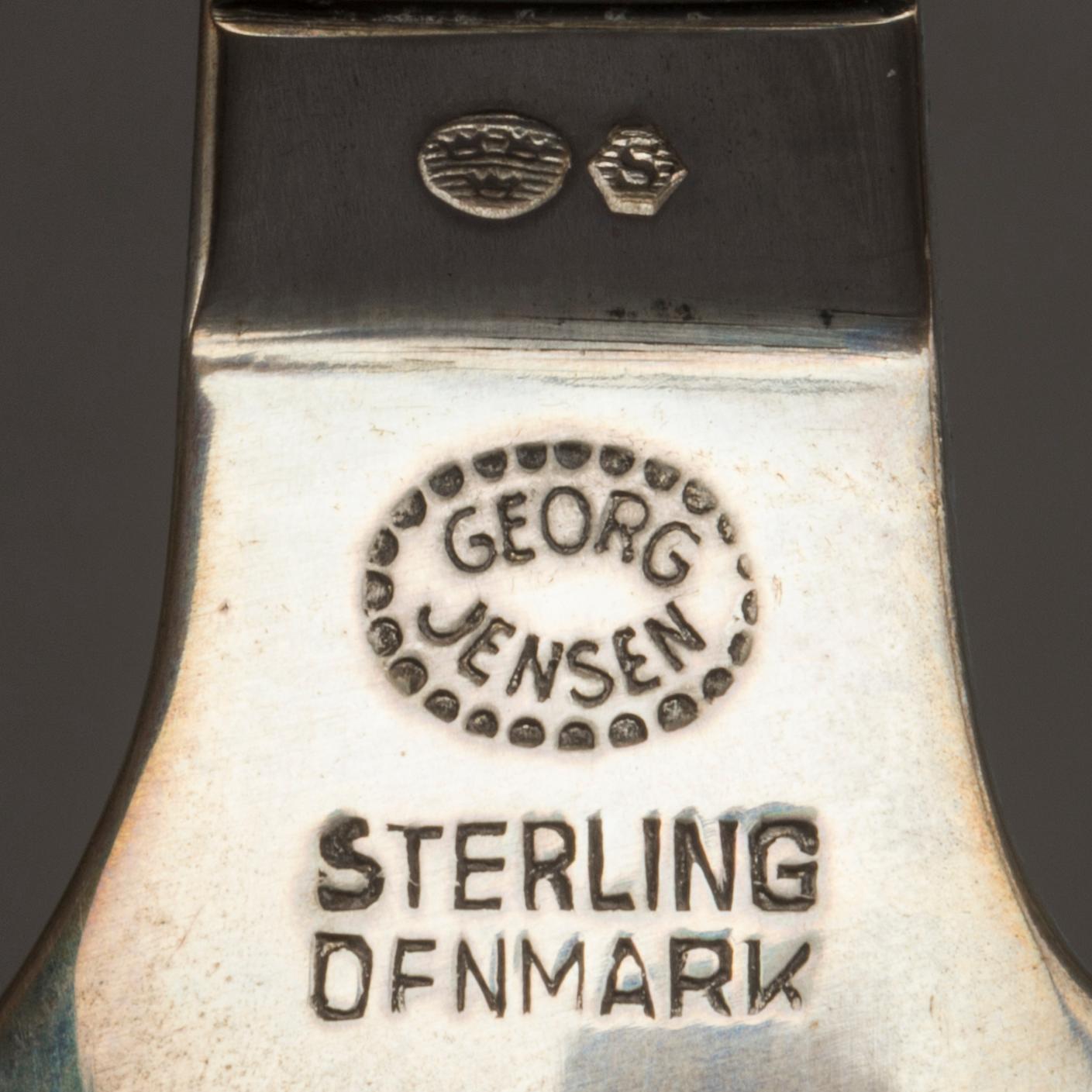 GEORG JENSEN, sterling silver cutlery.