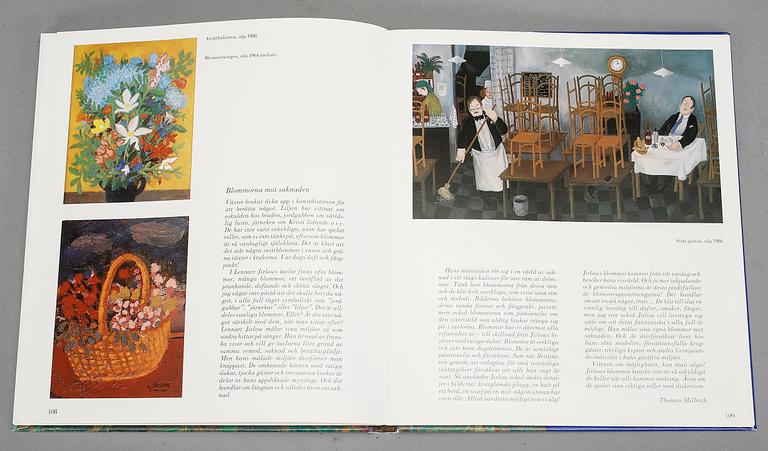 BOK, "Lennart Jirlow, Målaren-Motiven", bibliofilutgåva 71/300. Med signerad färglitografi.