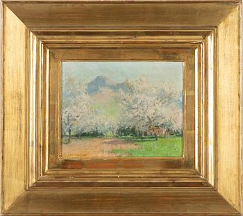 Olle Hjortzberg, Italienskt vårlandskap.