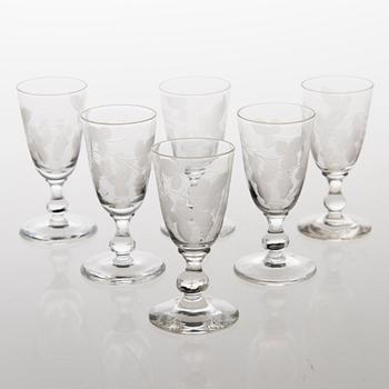 A 35-piece 'Savoy' glasswear, 1940s.
