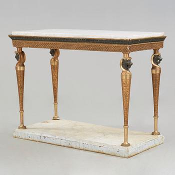 A late Gustavian early 19th century console table.