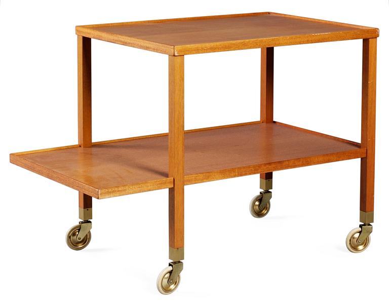 A Josef Frank mahogany tea trolley, Svenskt Tenn, model 470.