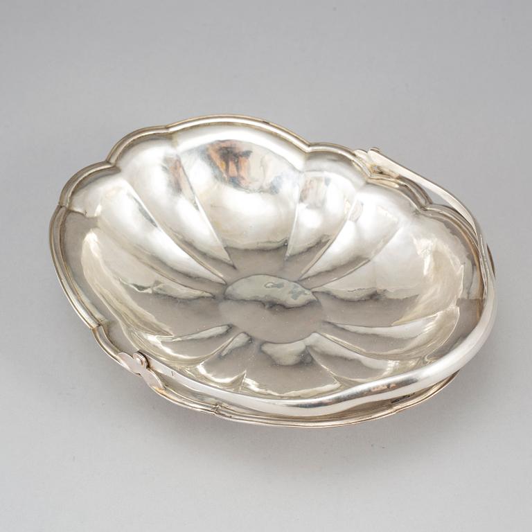 A Russian silver basket, Moscow 1857.