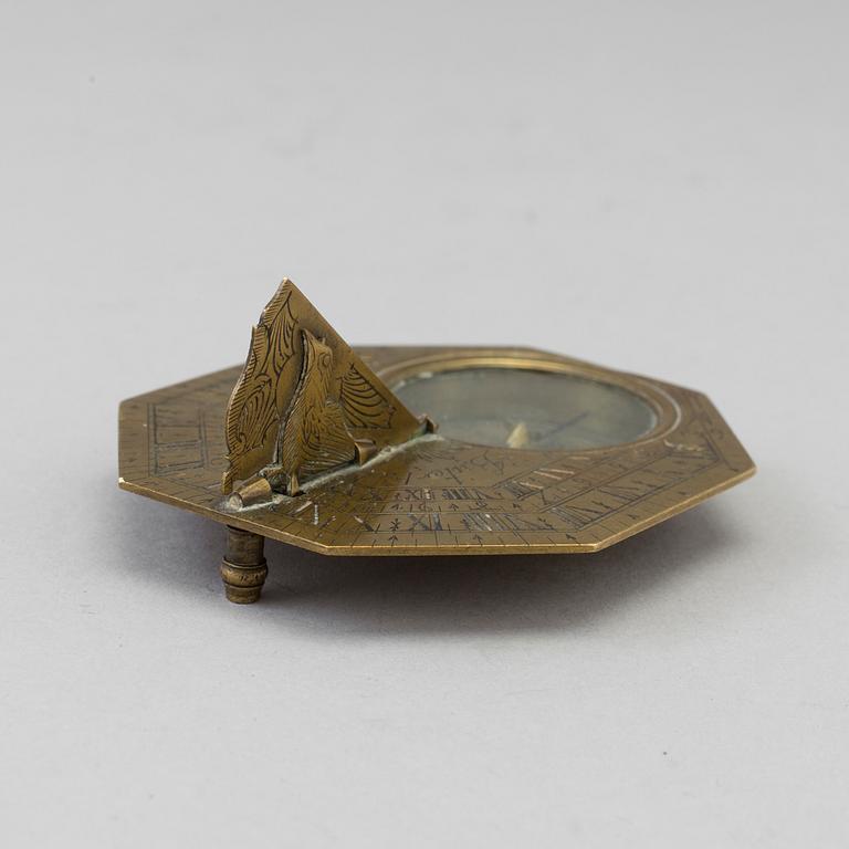 Sundial Compass, France, 18th century.