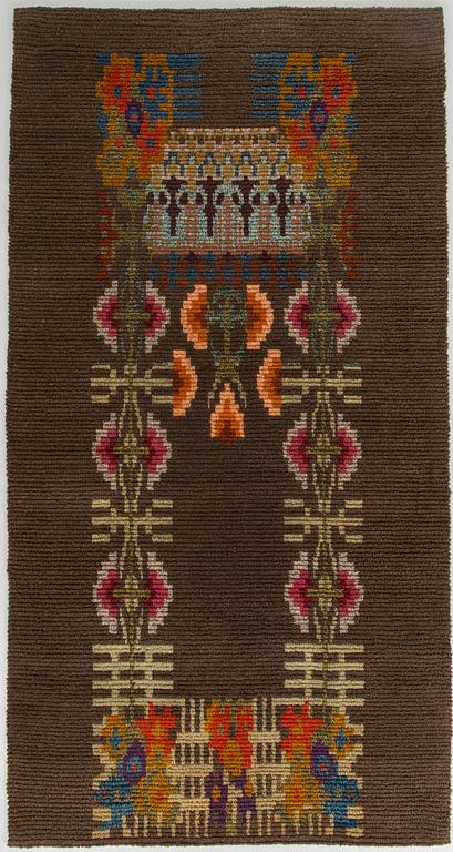 Bench rug, early 20th century. Circa 235 x 125 cm.