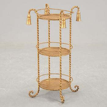 A bronzed metal pedestal probably Italy 1970s.