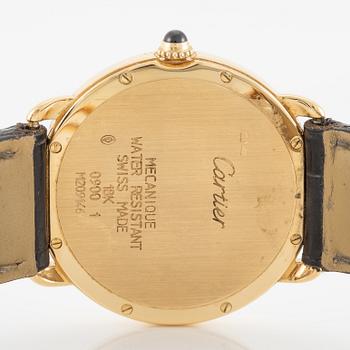 Cartier, Louis Ronde, wristwatch, 33.5 mm.