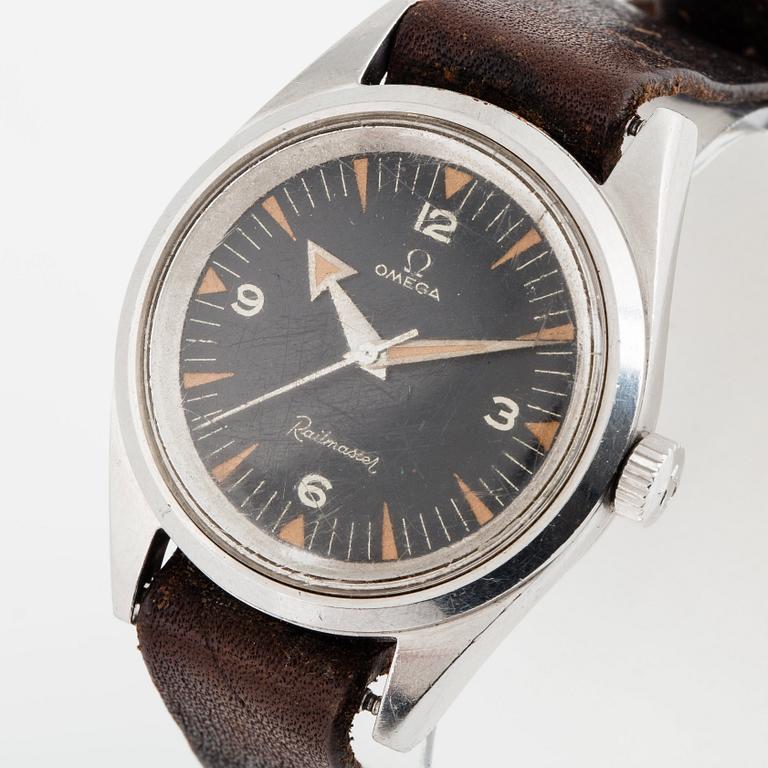 Omega, Railmaster, "Broad Arrow hands".