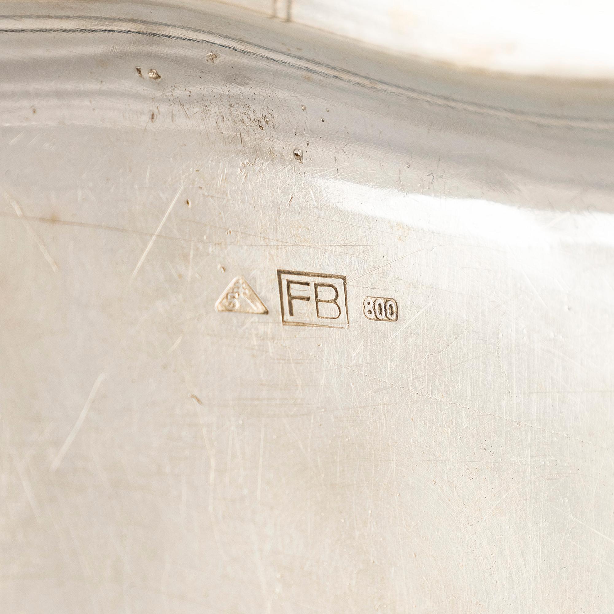 Bricka, silver, Tjeckoslovakien 1929-1941.