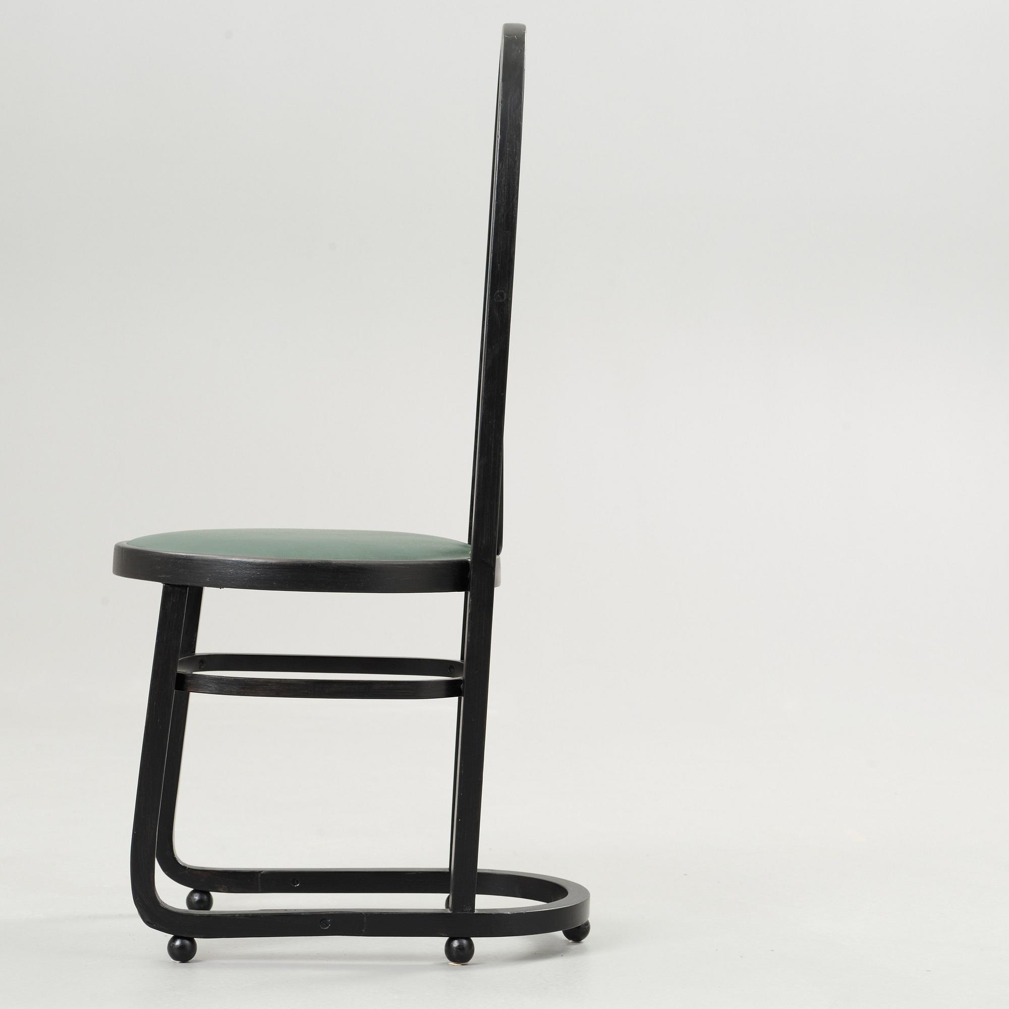 Two Carl Bergsten dining chairs, Gemla leksaksfabrik, Sweden ca 1906.