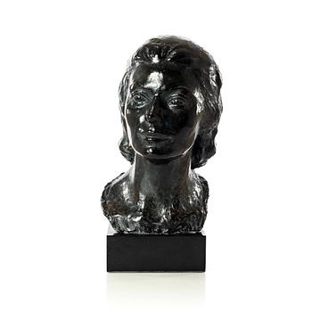 Gudmar Olovson, sculpture. Signed. Numbered. Foundry mark. Bronze, total height 45 cm, length 22 cm.