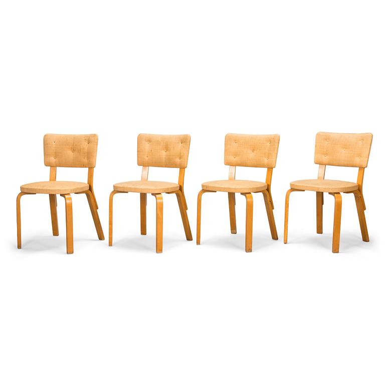 Alvar Aalto, Four mid-20th century '63' chairs for O.Y. Huonekalu- ja Rakennustyötehdas A.B.