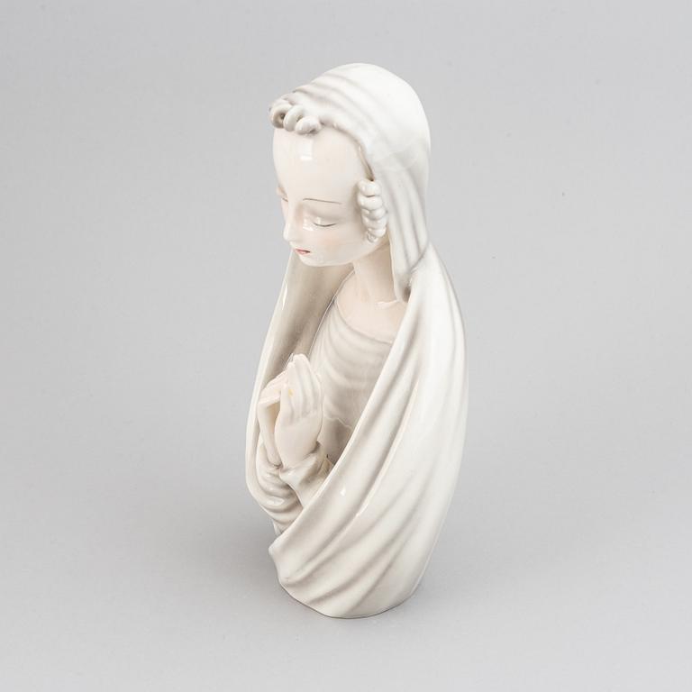 Rudolf Knörlein, figurin, keramik. Goldscheider, Österrike, formgiven omkring 1935.