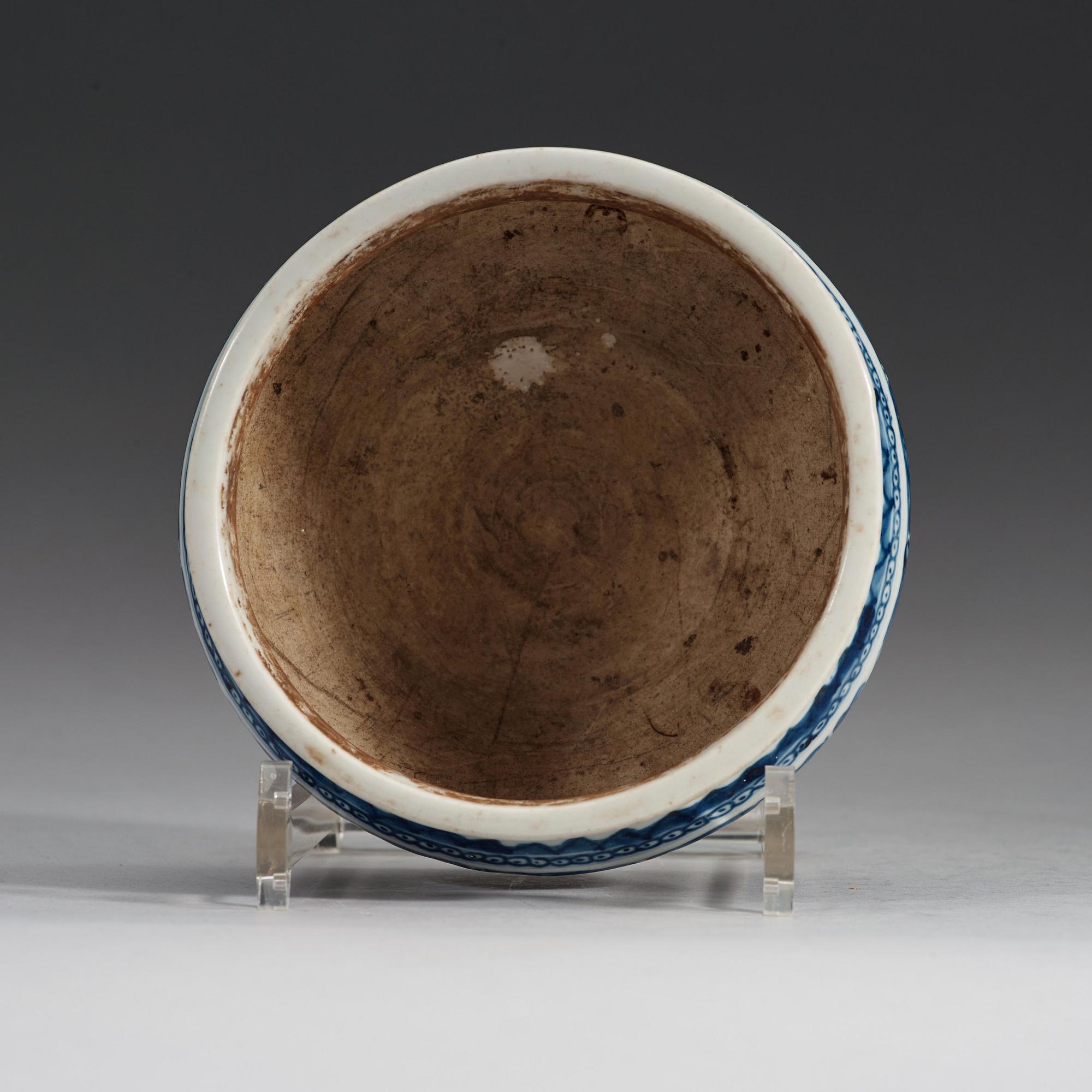 A blue and white censer, Qing dynasty, Kangxi (1662-1722).