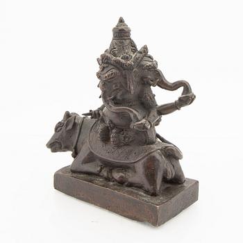 Sculpture Ganesha, bronze, India 20th century.