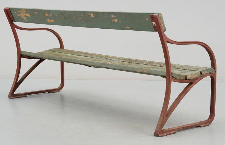 PARKSOFFA, gjutjärn, Näfveqvarn. 1900-tal.