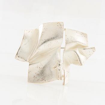 Björn Weckström, Brooch "Stranger on Io" sterling silver, Lapponia 1993.