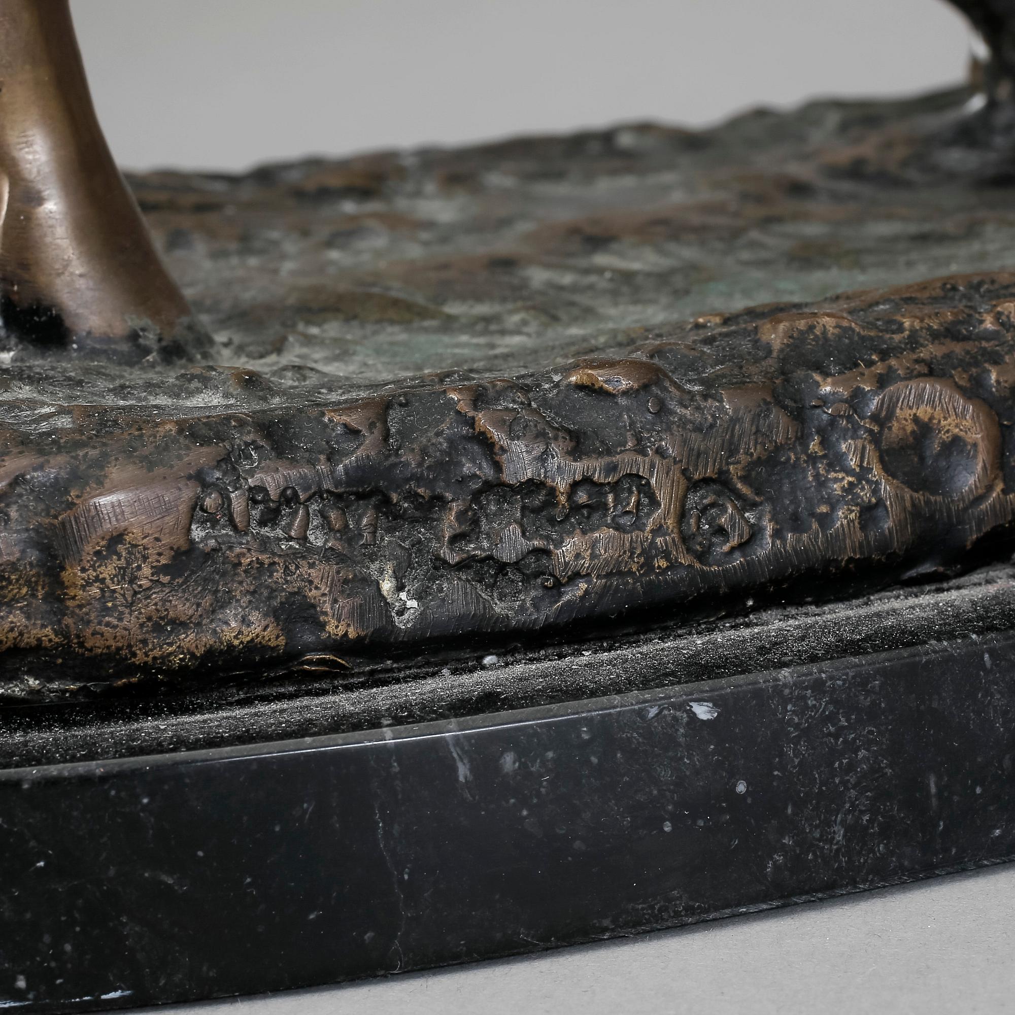 SKULPTUR, brons, okänd konstnär, 1900/2000-tal.
